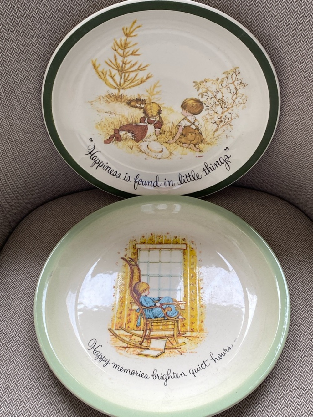 Vintage Holly Hobbie Plates with Set of 2